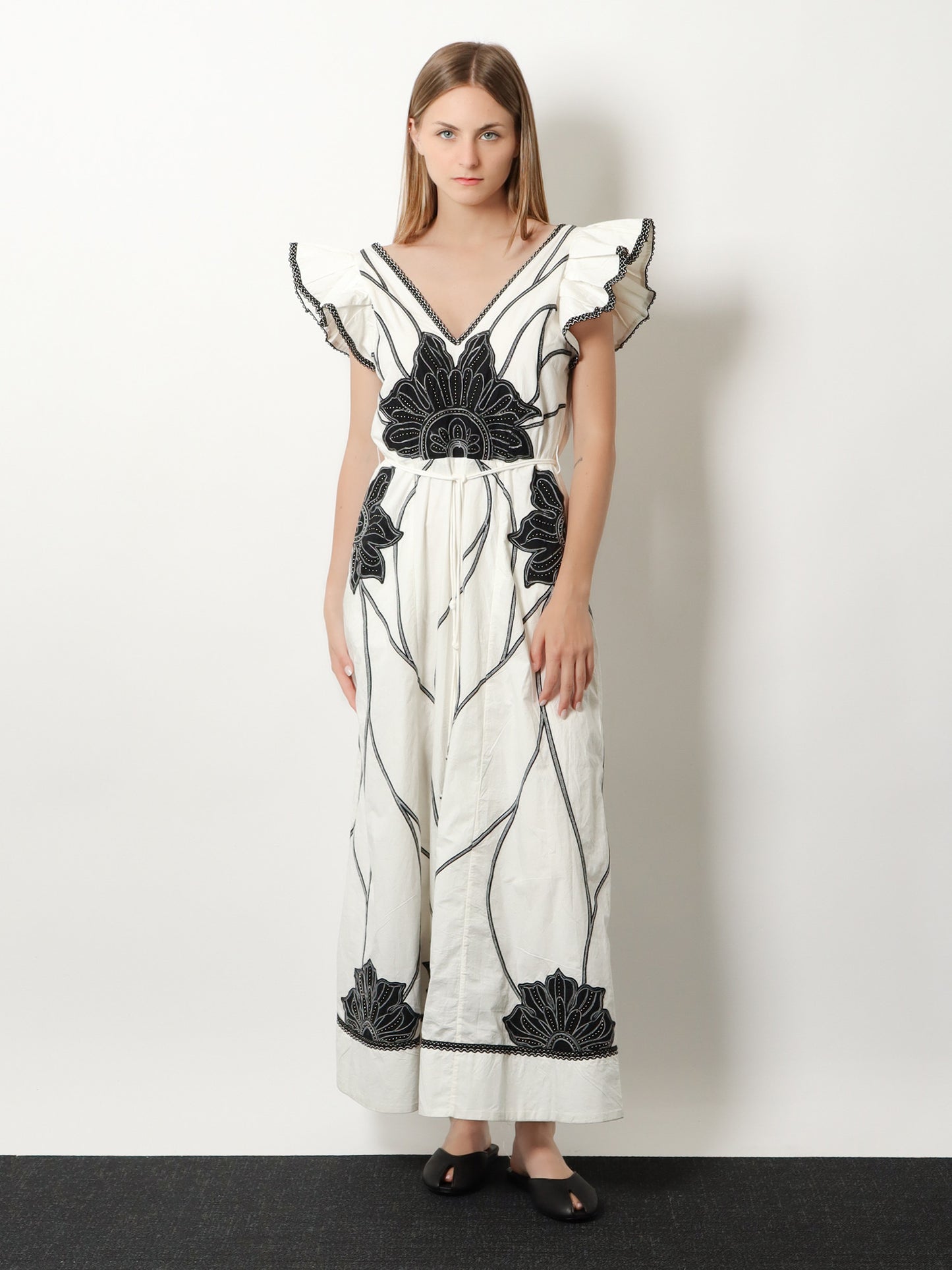 Vittorio cotton long dress