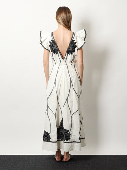 Vittorio cotton long dress thumbnail
