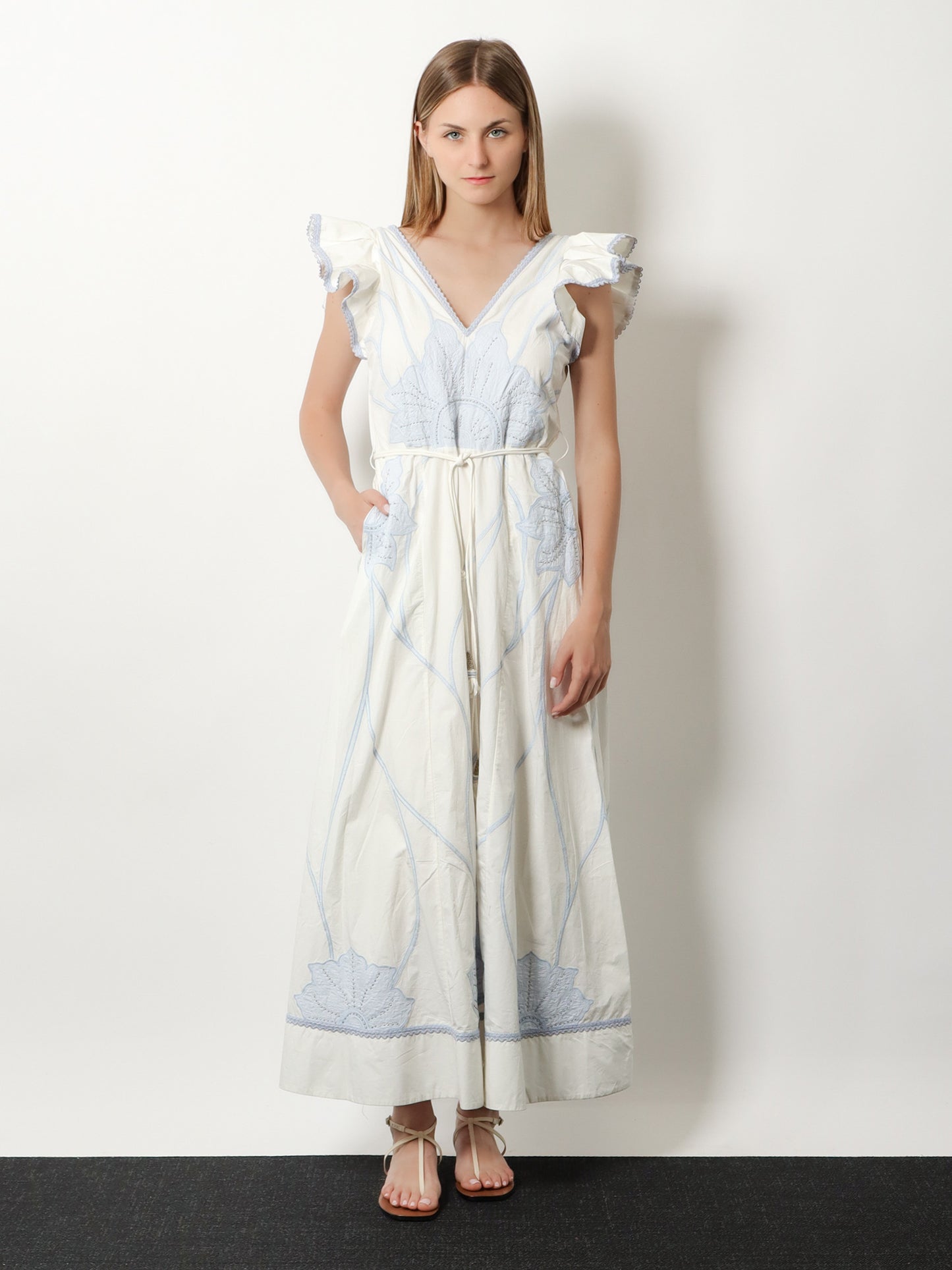 Vestito lungo Vittorio in cotone