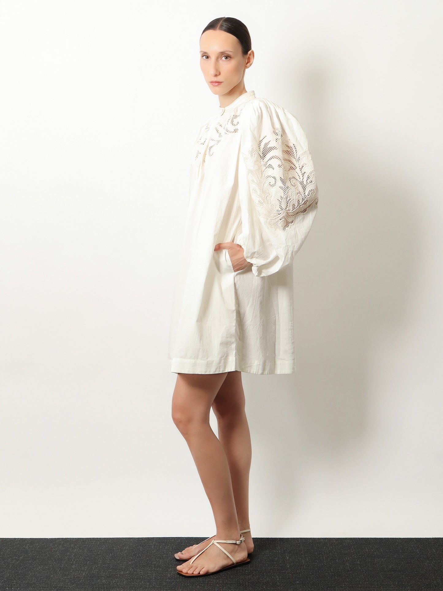 Visaya cotton satin dress