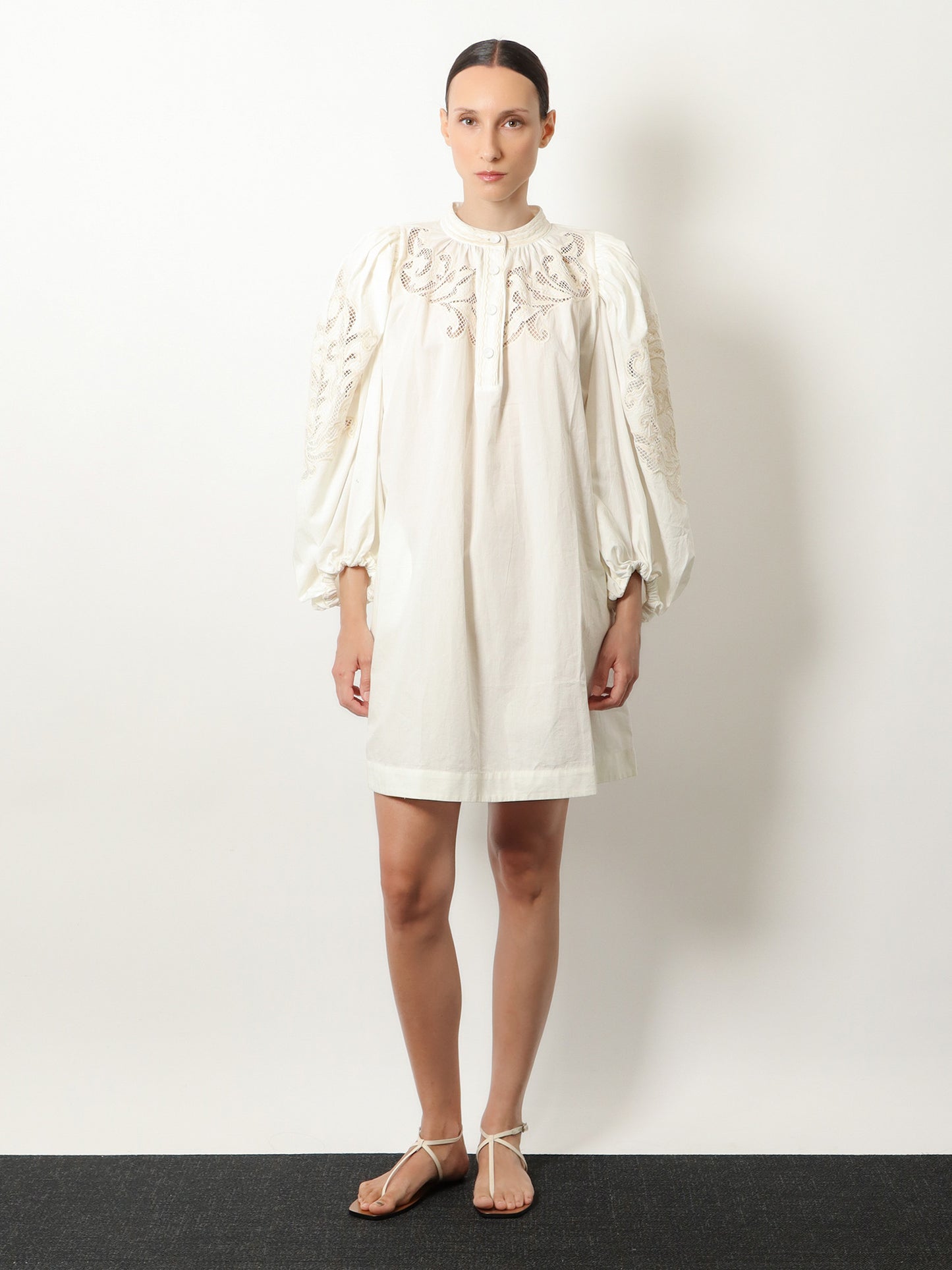 Visaya cotton satin dress