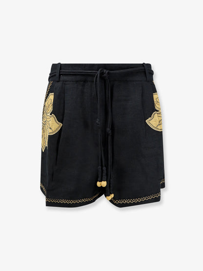 Shorts Vareli in lino e cotone thumbnail
