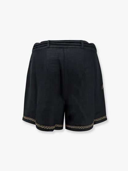 Shorts Vareli in lino e cotone thumbnail