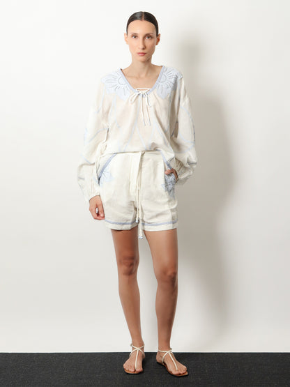 Vareli linen and cotton shorts thumbnail