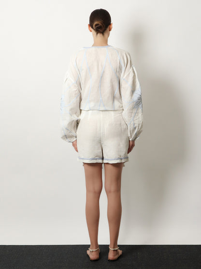 Vareli linen and cotton shorts thumbnail