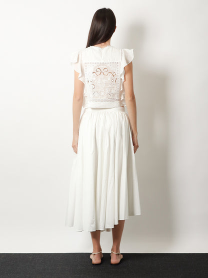 Asymmetrical cotton skirt thumbnail