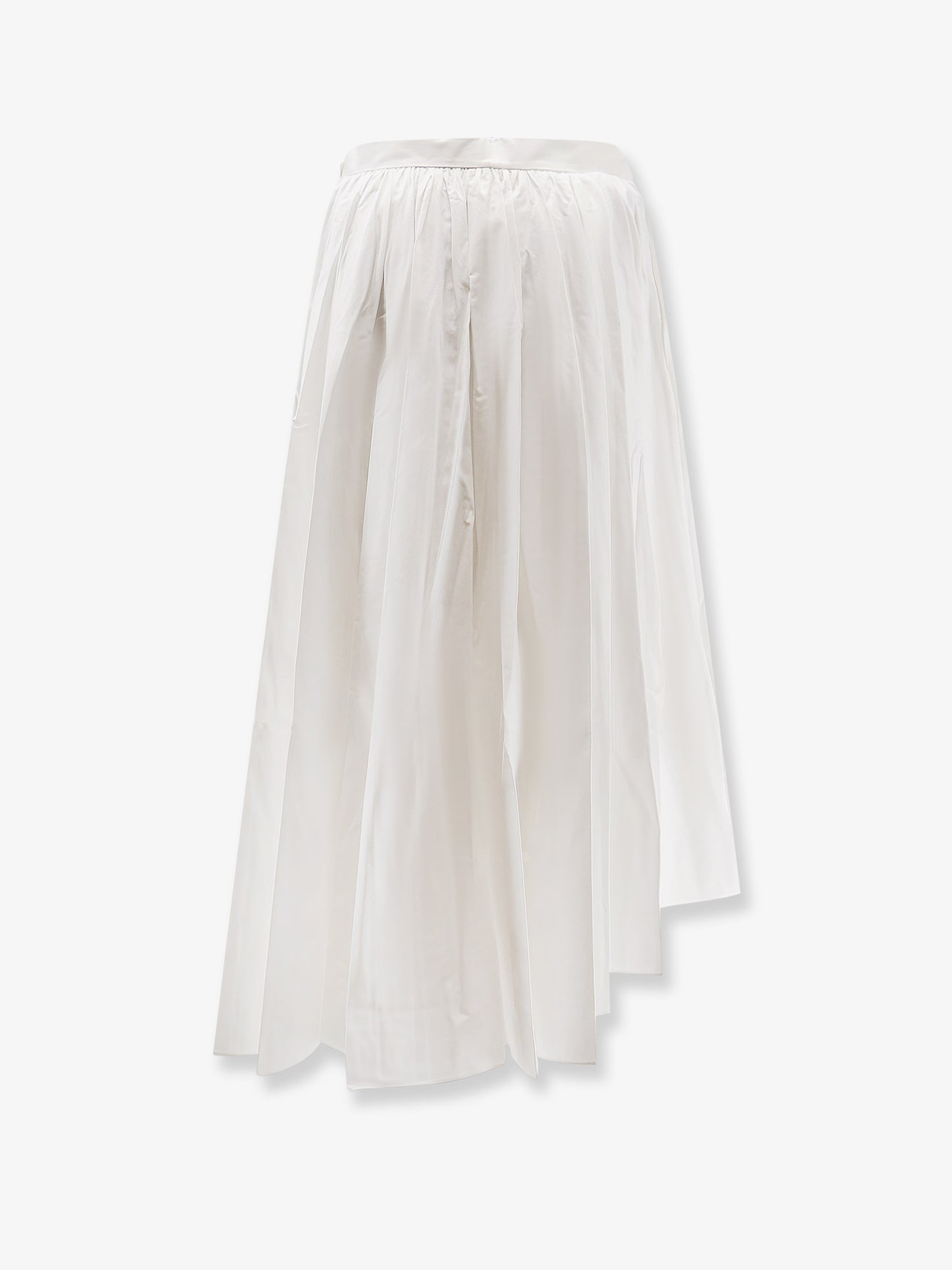 Asymmetrical cotton skirt