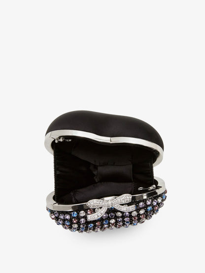Crystal heart clutch bag thumbnail