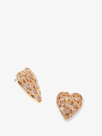 Gold brass earrings thumbnail