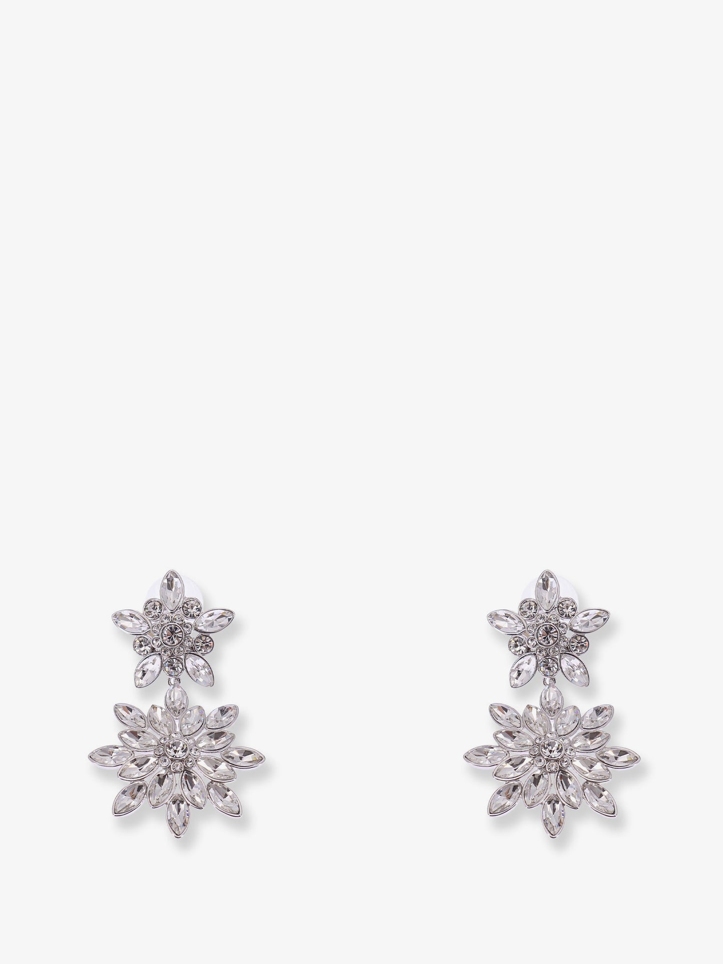 Silver brass earrings