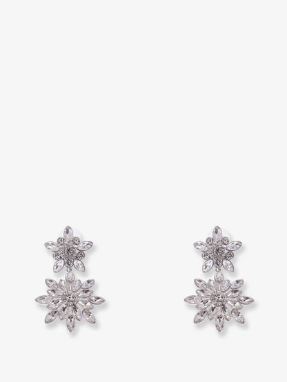 Silver brass earrings thumbnail