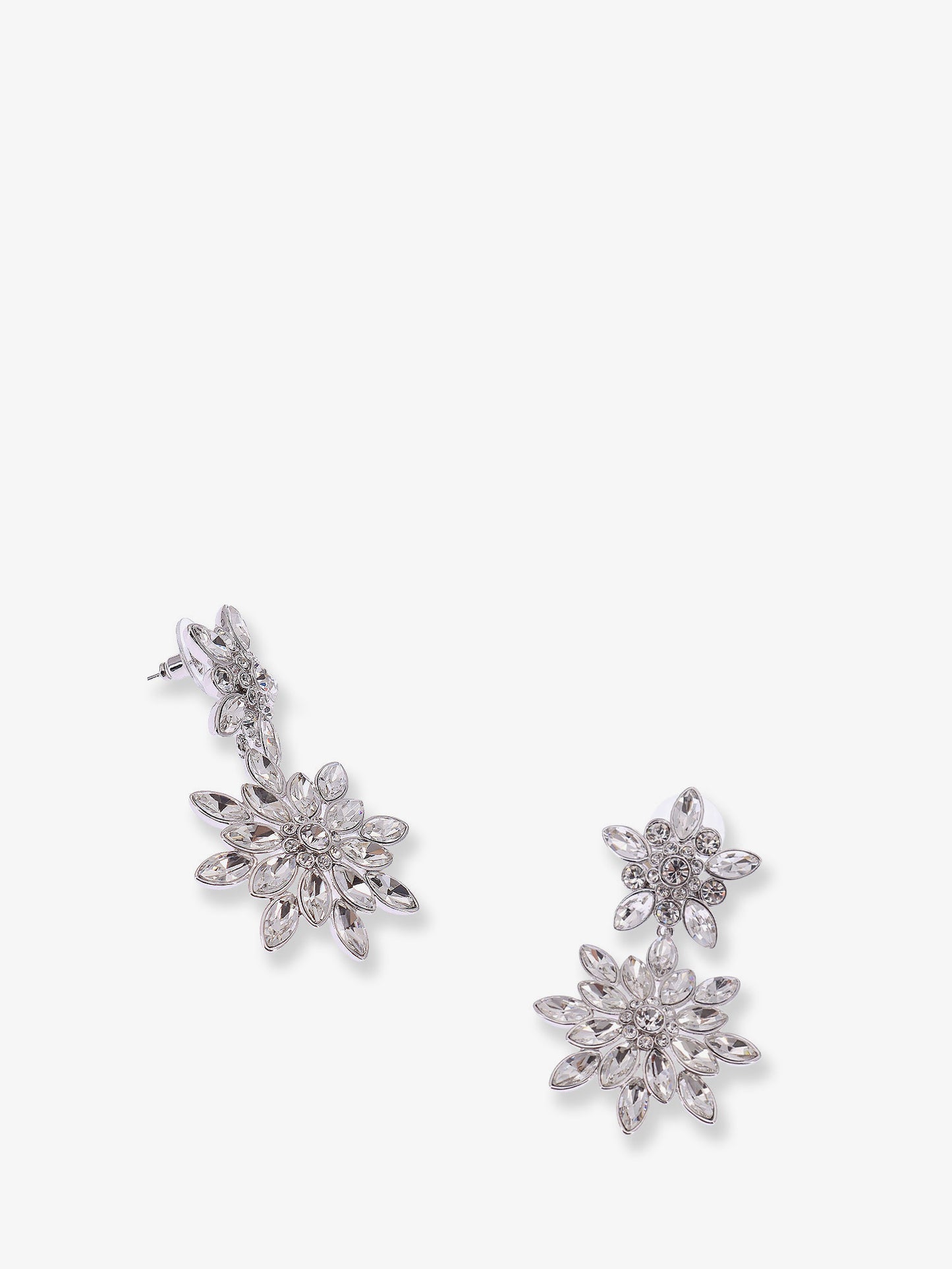 Silver brass earrings