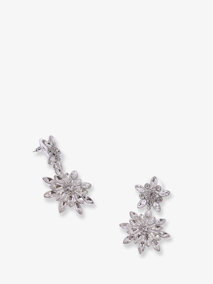 Silver brass earrings thumbnail