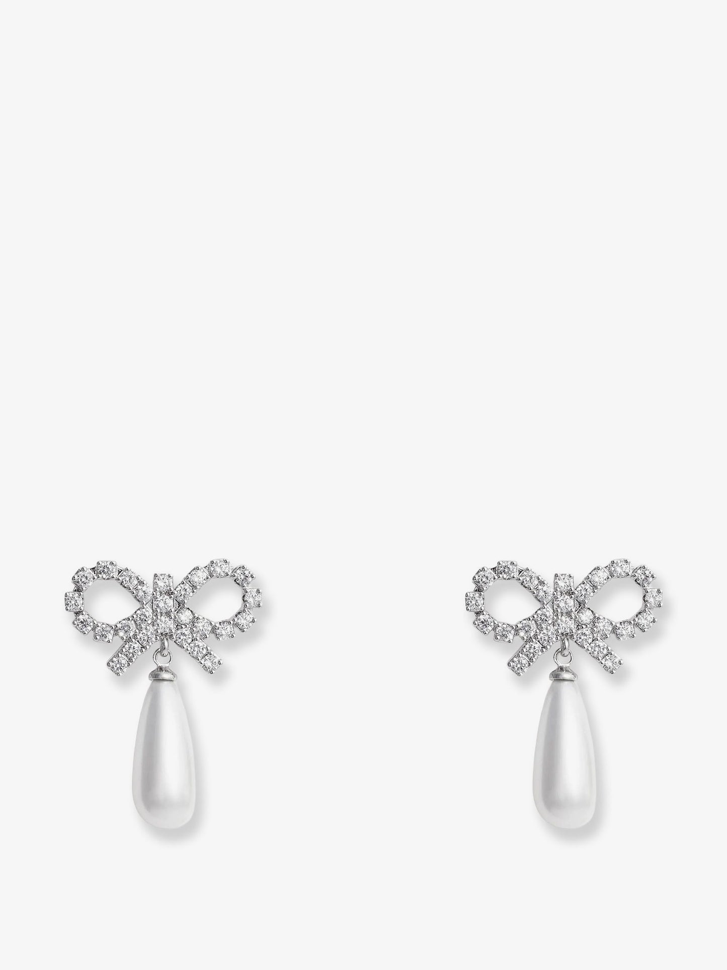 Silver brass earrings