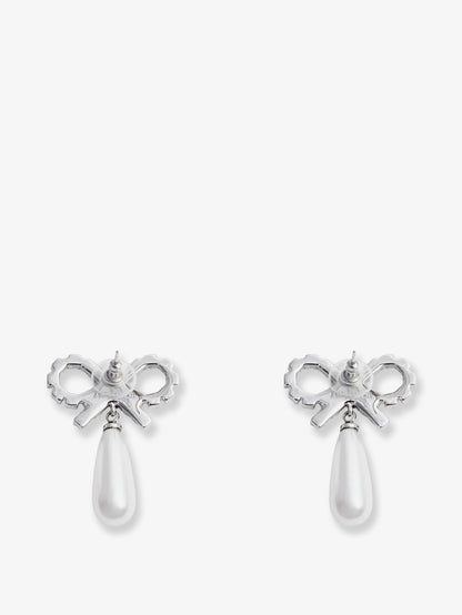 Silver brass earrings thumbnail