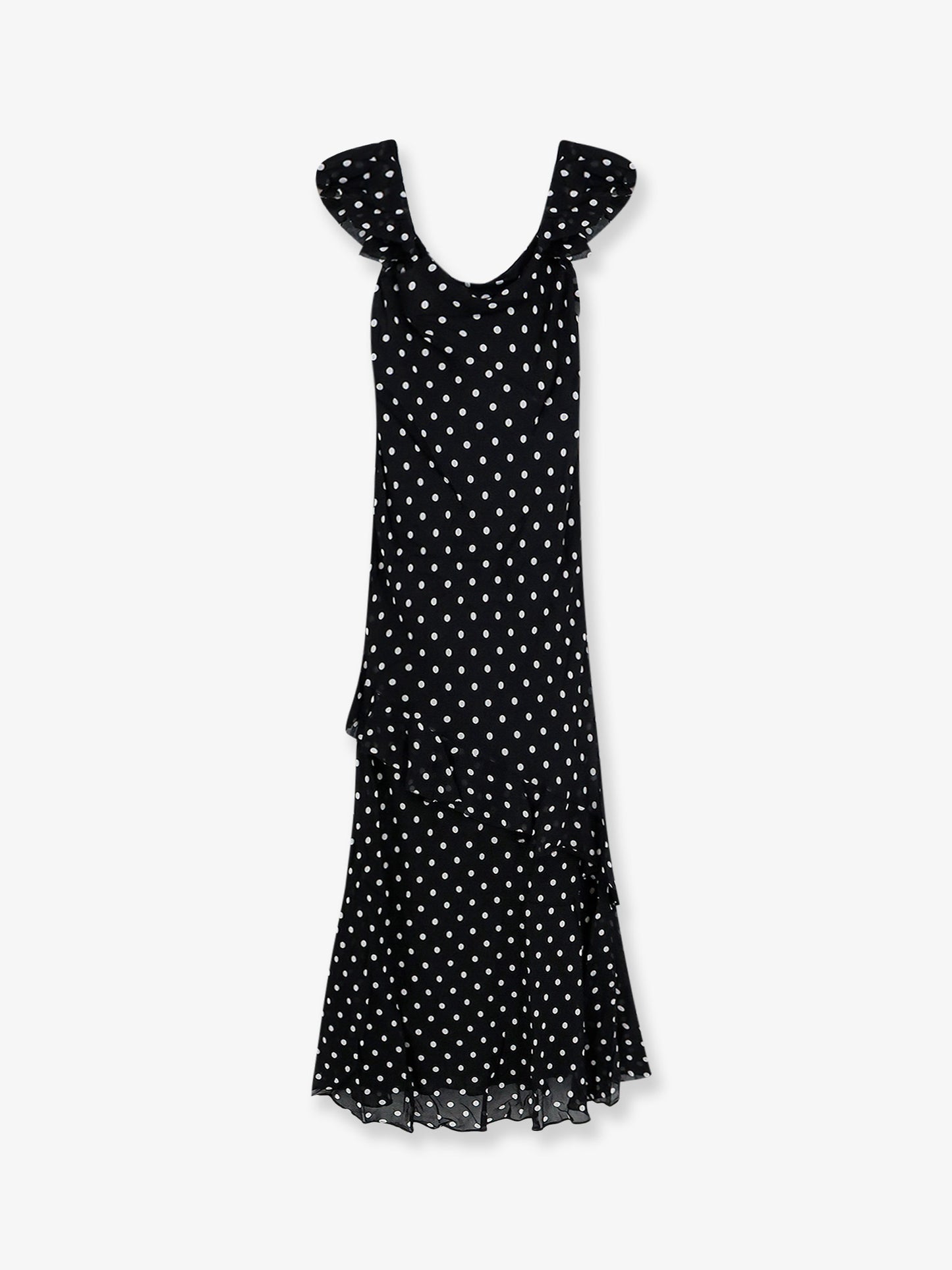 Polka-dots viscose dress