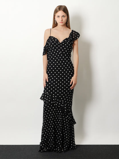 Polka-dots viscose dress thumbnail