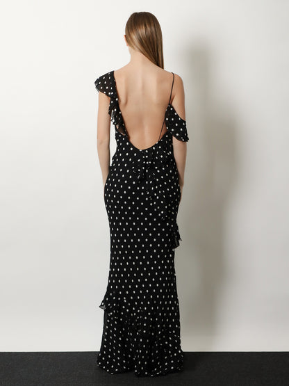Polka-dots viscose dress thumbnail