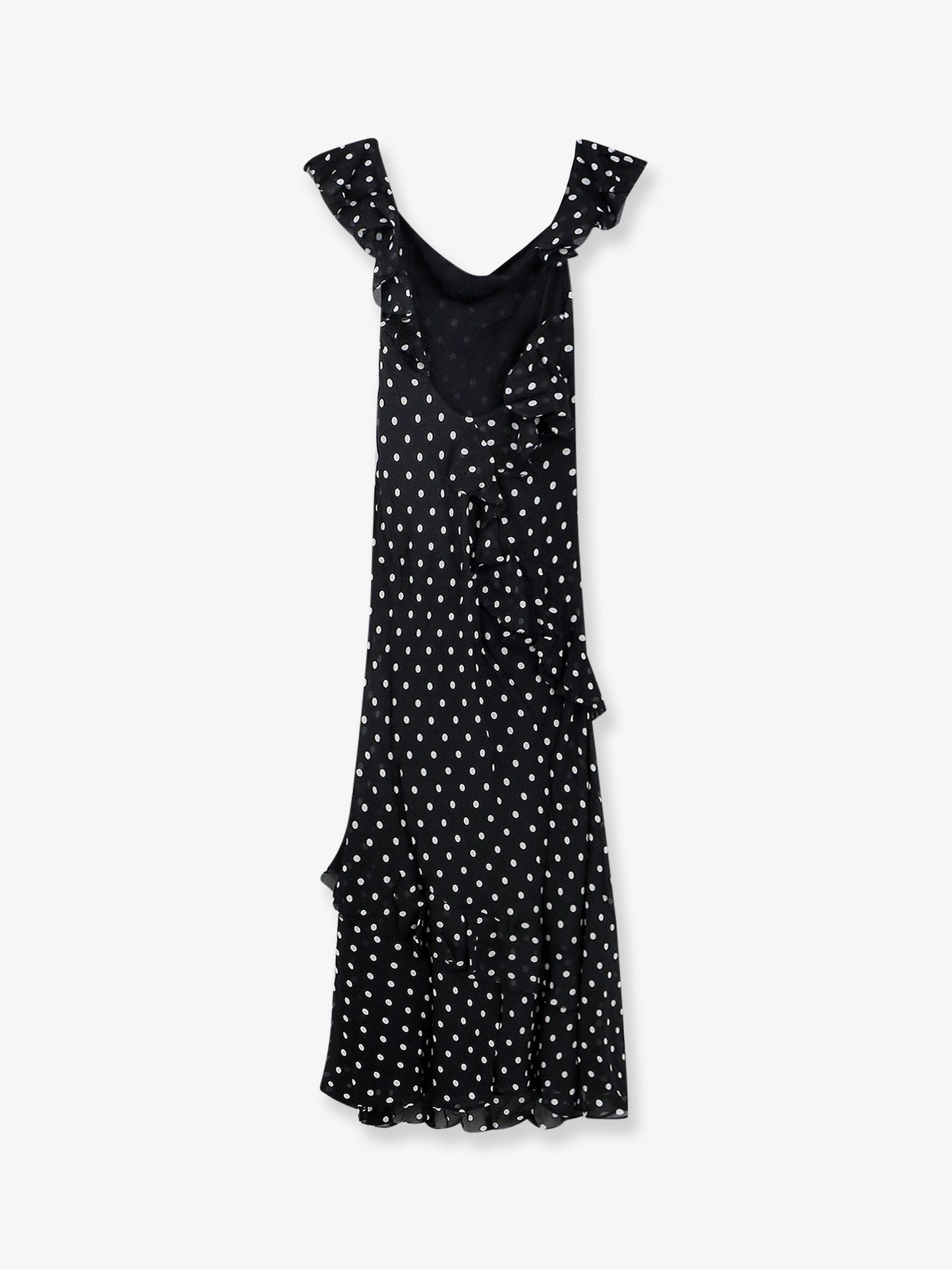 Polka-dots viscose dress