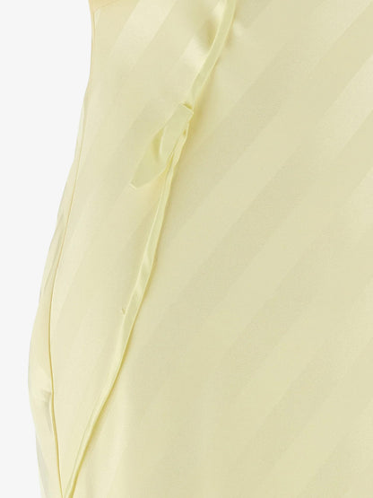 Striped satin long dress thumbnail
