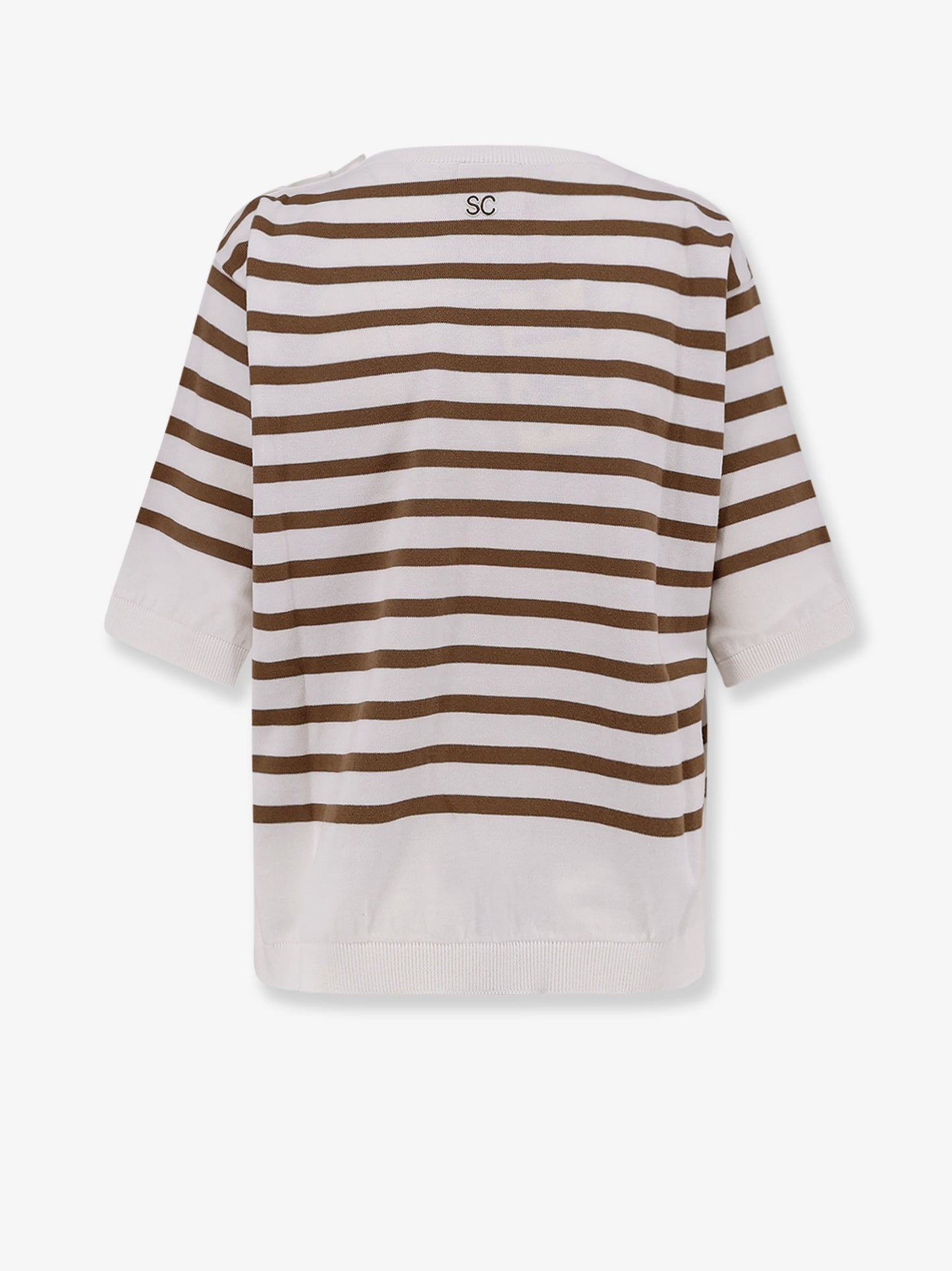 Striped cotton sweater