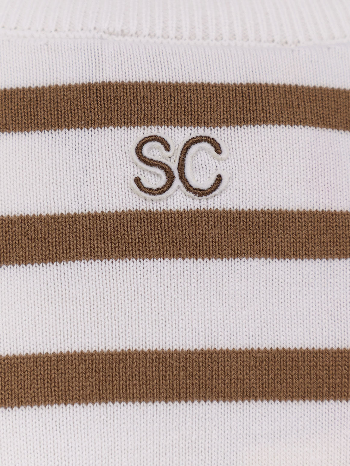 Striped cotton sweater