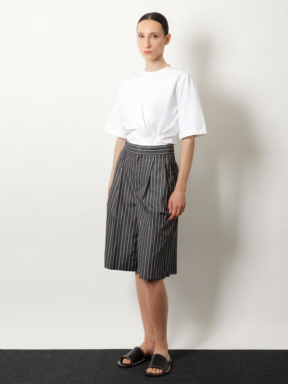 Henna striped cotton bermuda shorts thumbnail