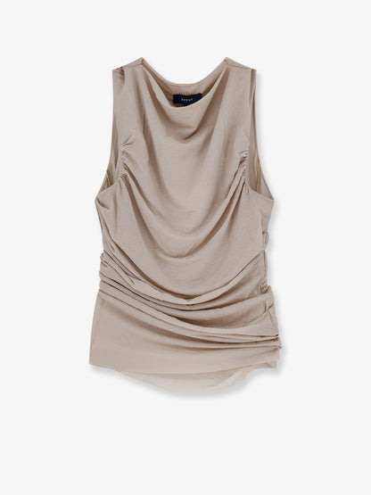 Irina extra-fine cotton crêpe top thumbnail