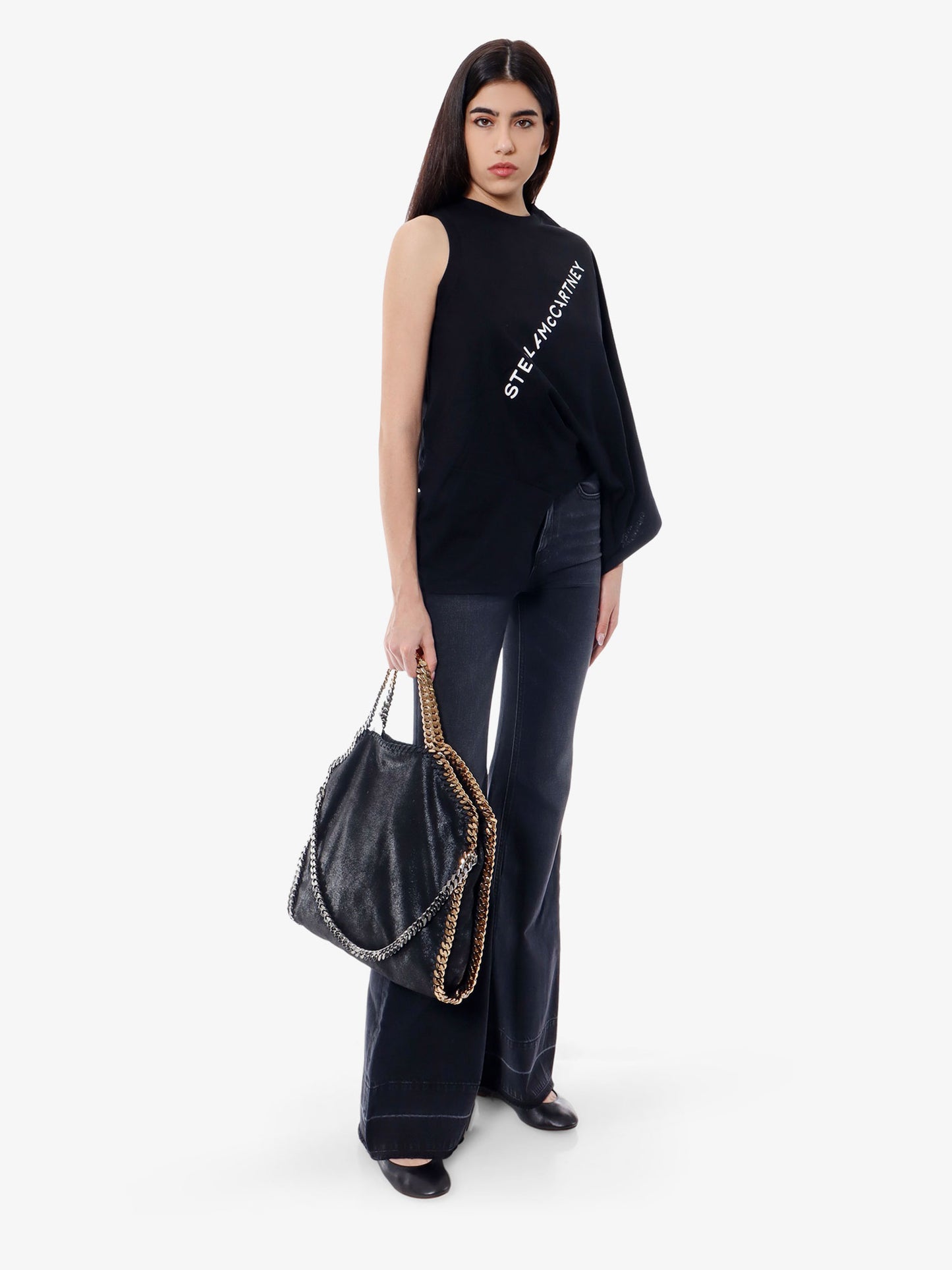 Borsa a spalla Falabella in shaggy deer
