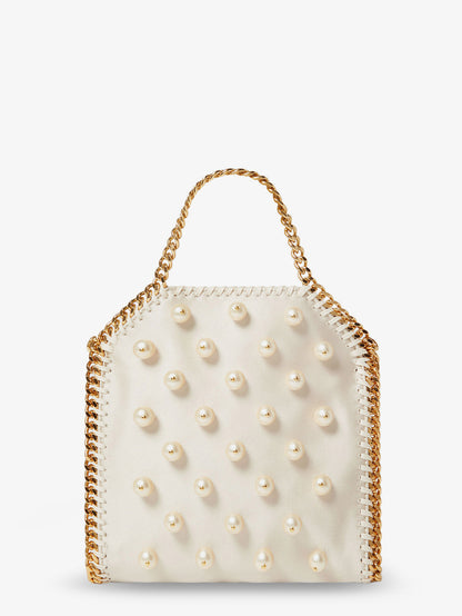 Falabella satin crossbody bag with vegan pearl detail thumbnail