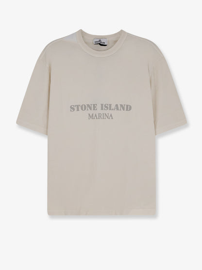T-shirt in cotone con stampa logo frontale thumbnail