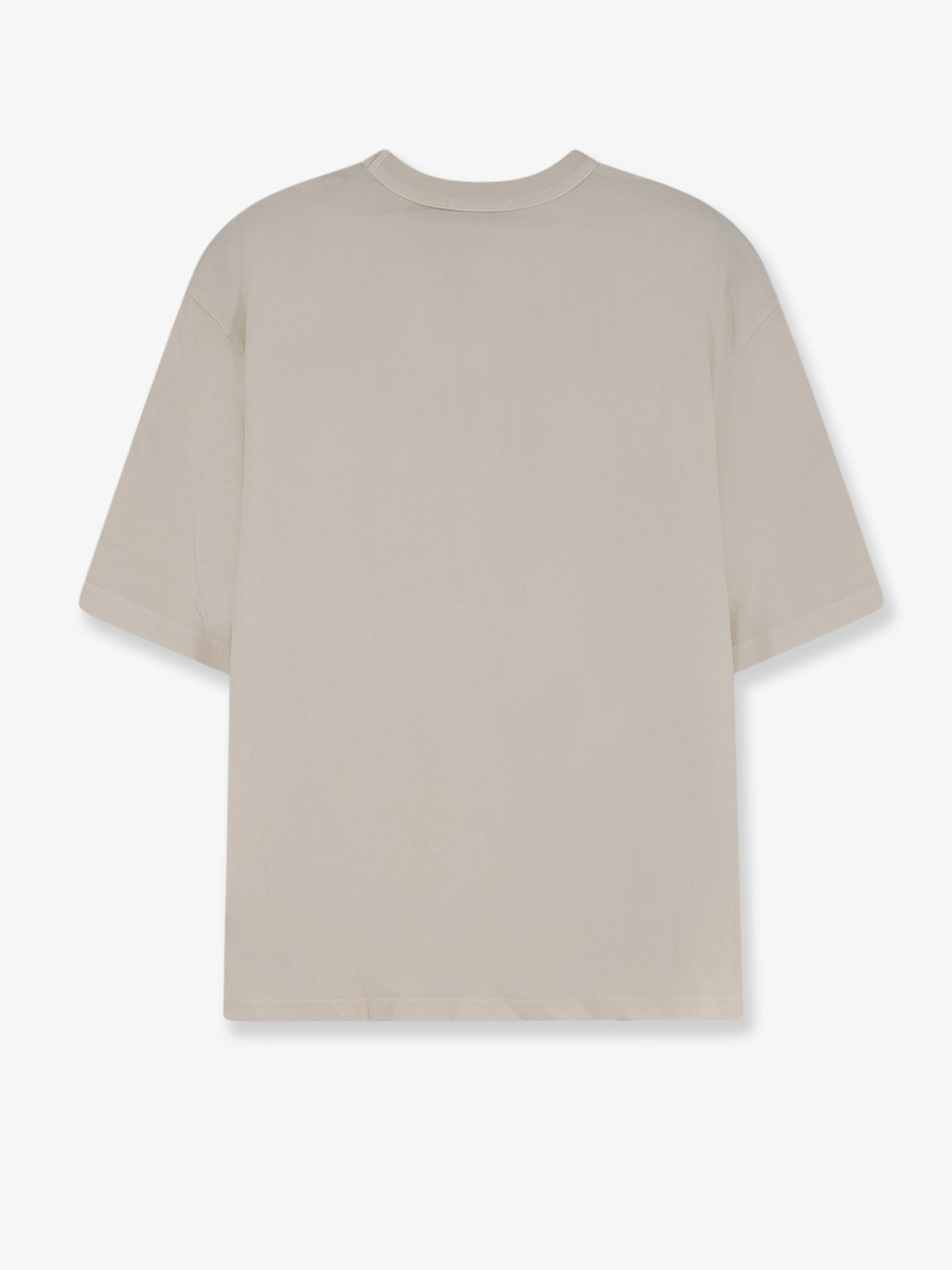 T-shirt in cotone con stampa logo frontale