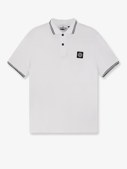 Stretch organic cotton polo shirt thumbnail