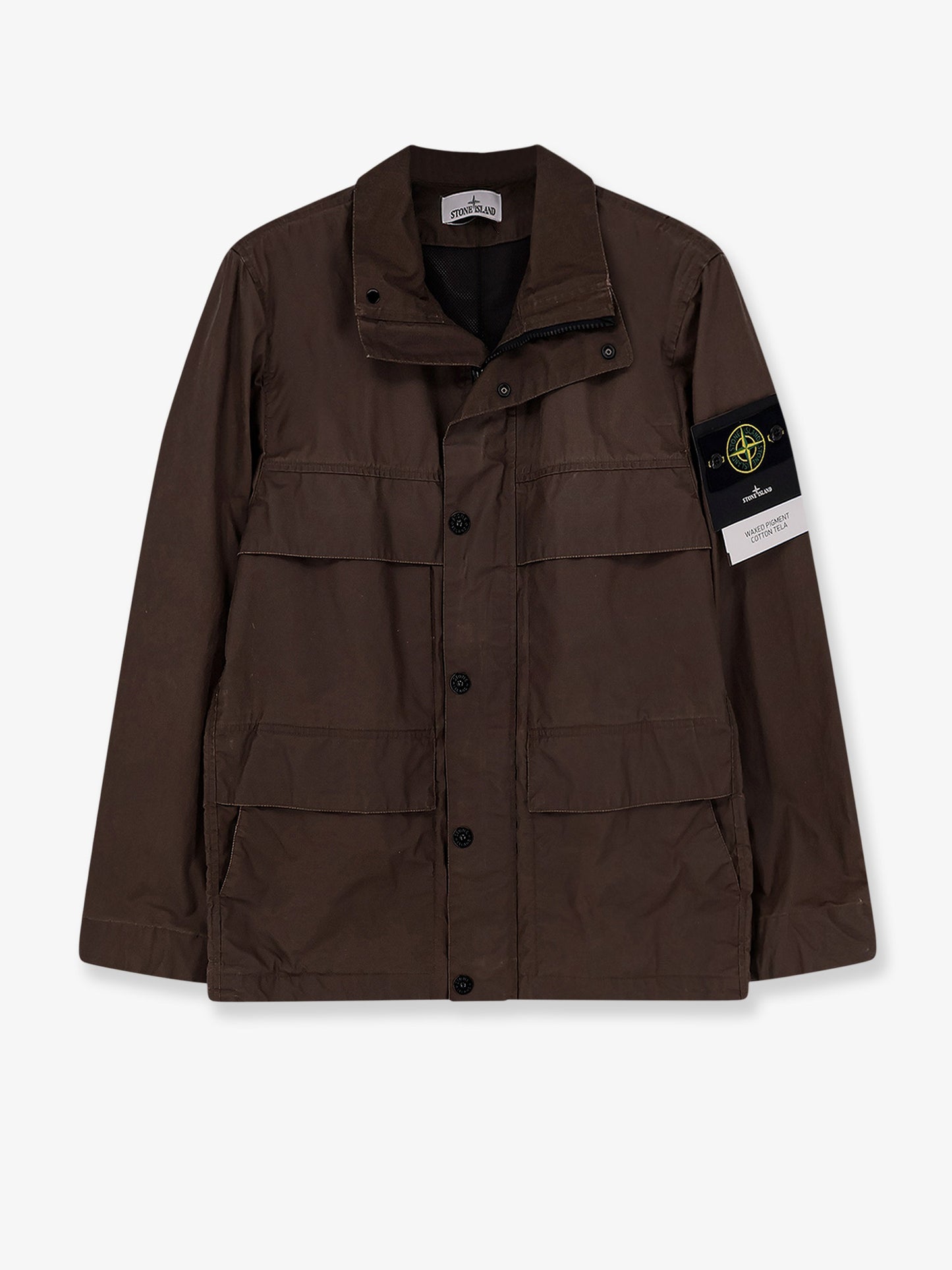 Giubbino Waxed Pigment Cotton Tela