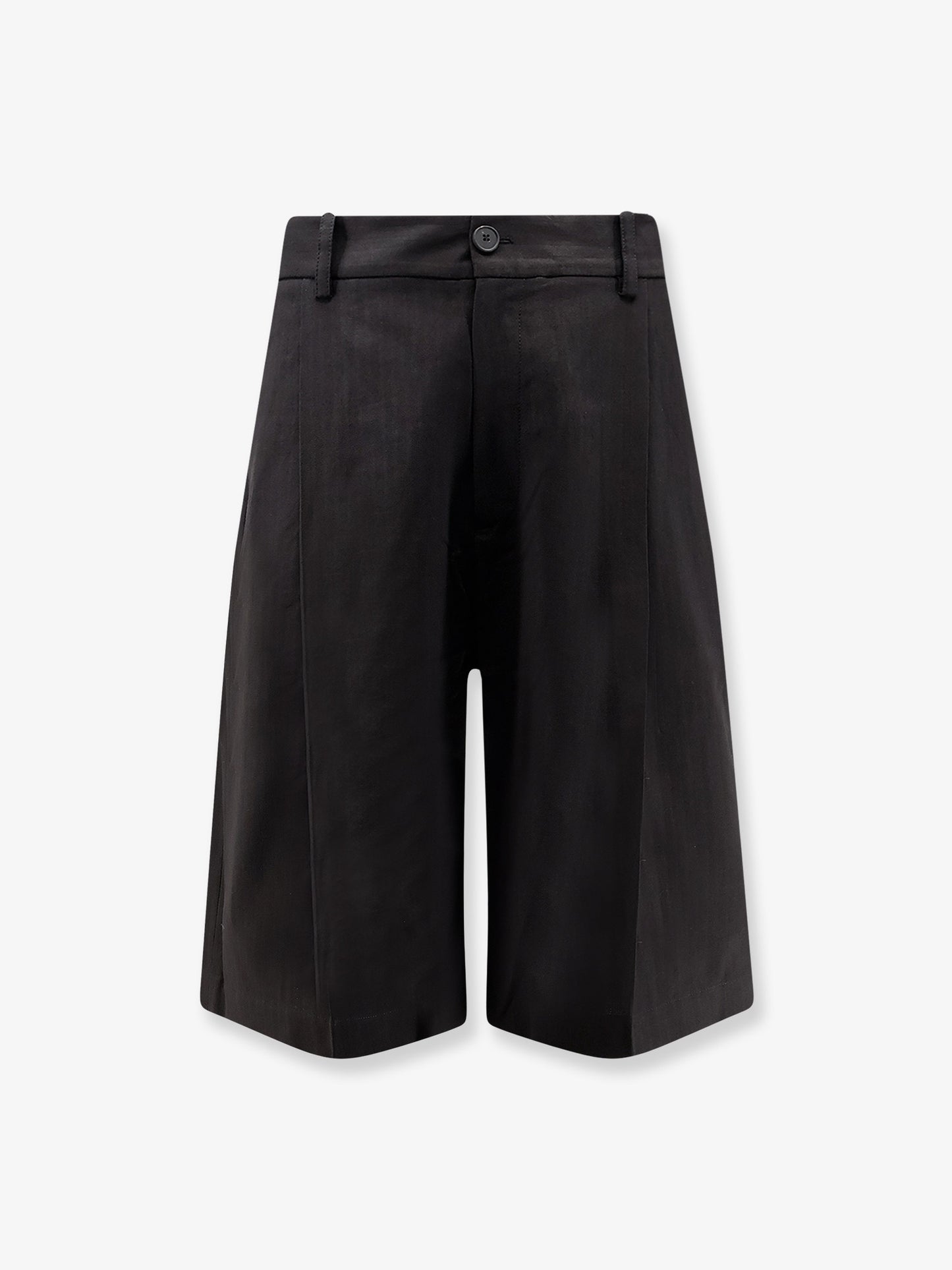 Cotton and linen bermuda shorts