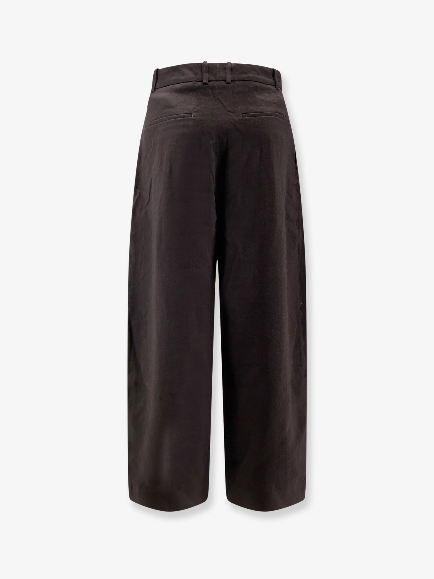Oversized wool blend trousers