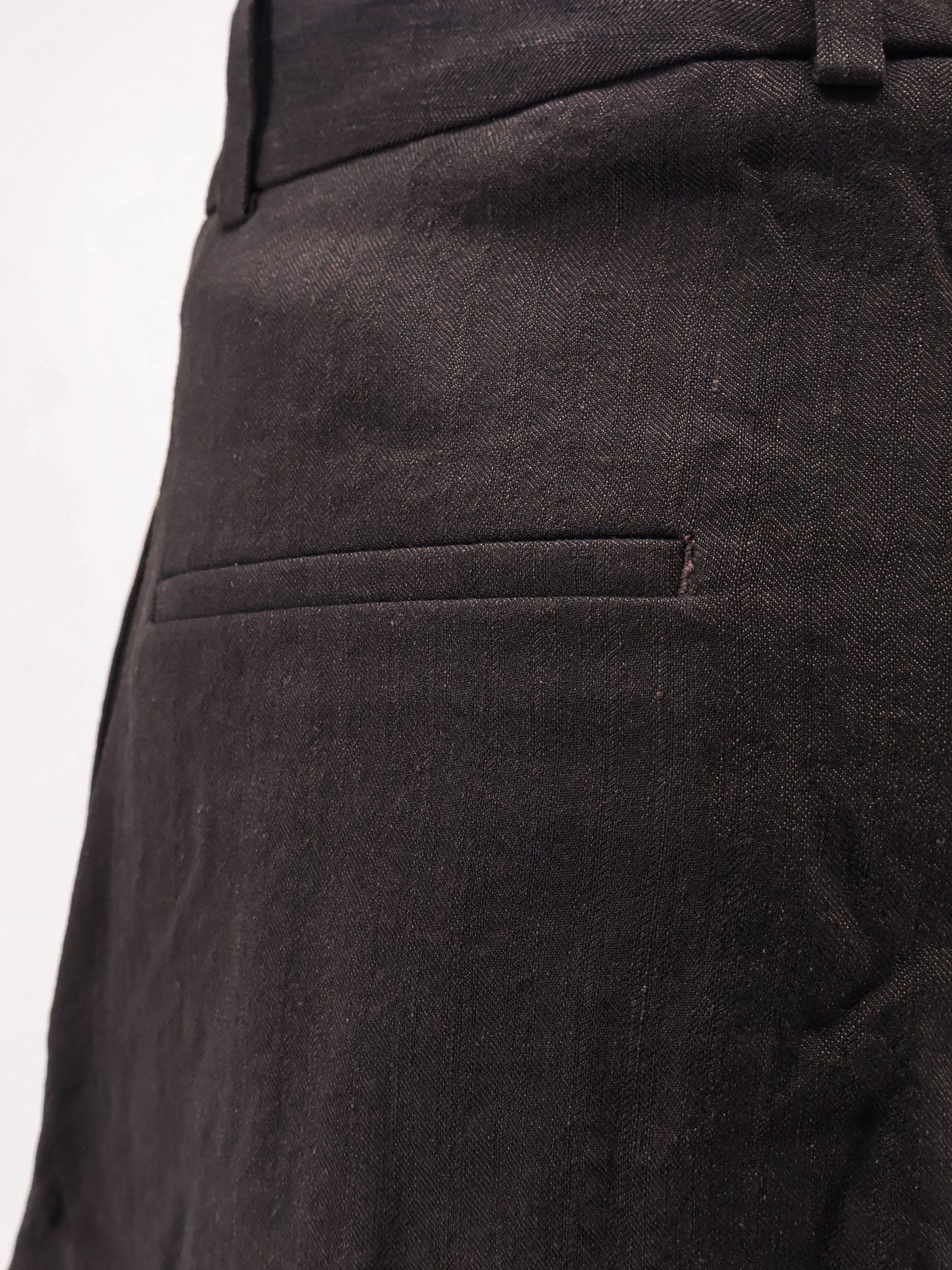 Oversized wool blend trousers