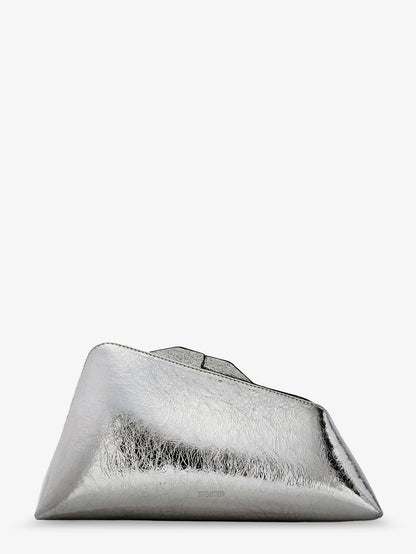 8.30 PM laminated leather clutch bag with logo engraved on the bottom thumbnail