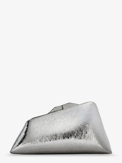 8.30 PM laminated leather clutch bag with logo engraved on the bottom thumbnail