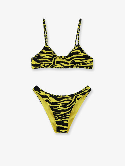 Bikini The Attico il primo Bagno in lycra zebrata thumbnail
