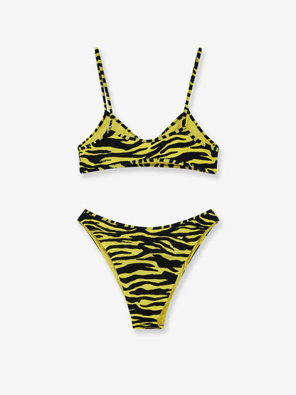 Bikini The Attico il primo Bagno in lycra zebrata thumbnail