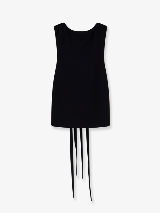 Viscose blend mini dress