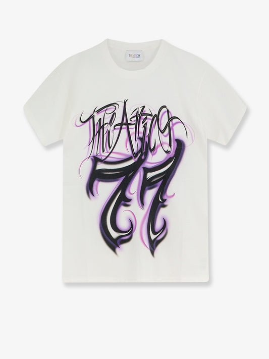 Cotton T-shirt with printed logo on the front