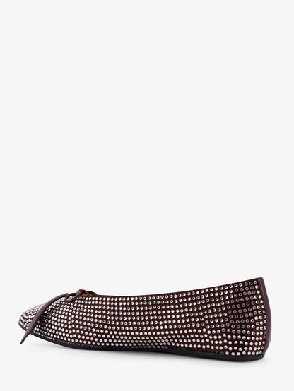 Kali satin ballerinas with all-over rhinestone detail thumbnail