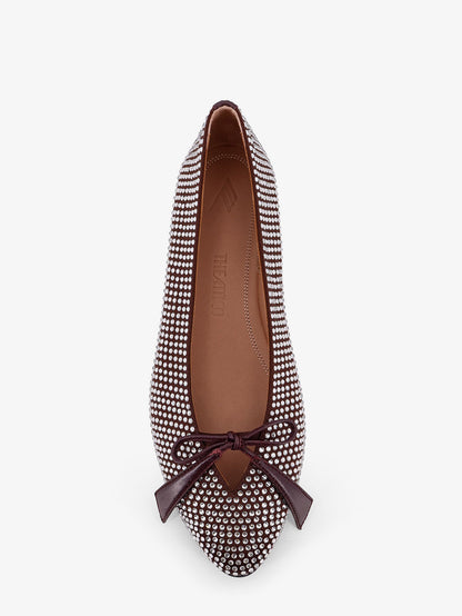 Kali satin ballerinas with all-over rhinestone detail thumbnail