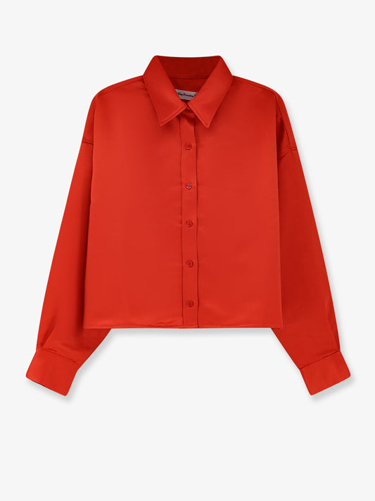 Arlen satin boxy shirt