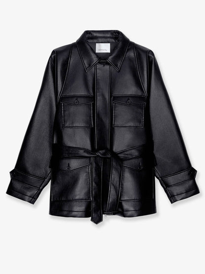 Kelia faux leather trench thumbnail