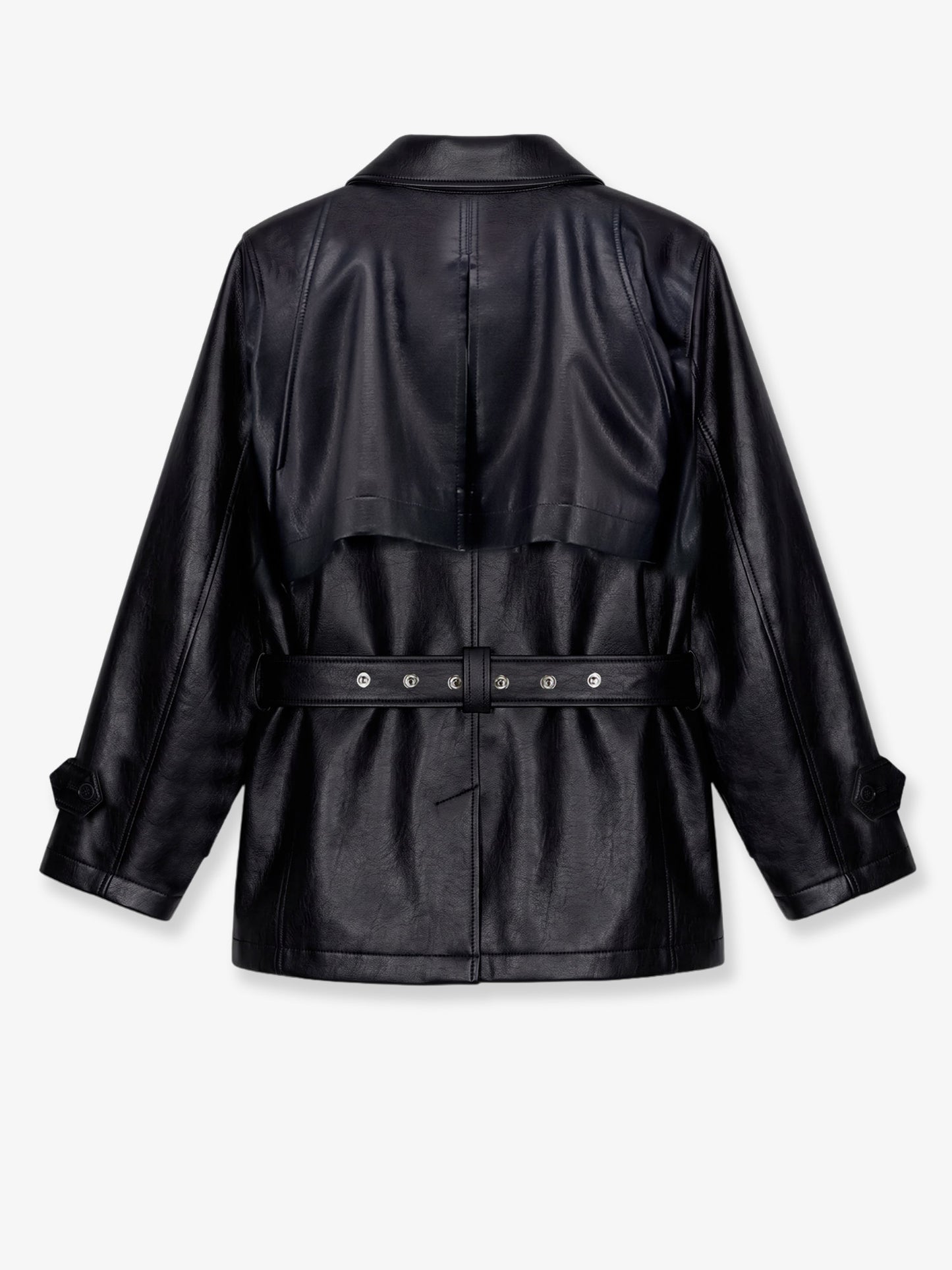 Kelia faux leather trench