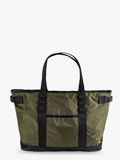 Nylon shoulder bag with logo label on the bottom thumbnail