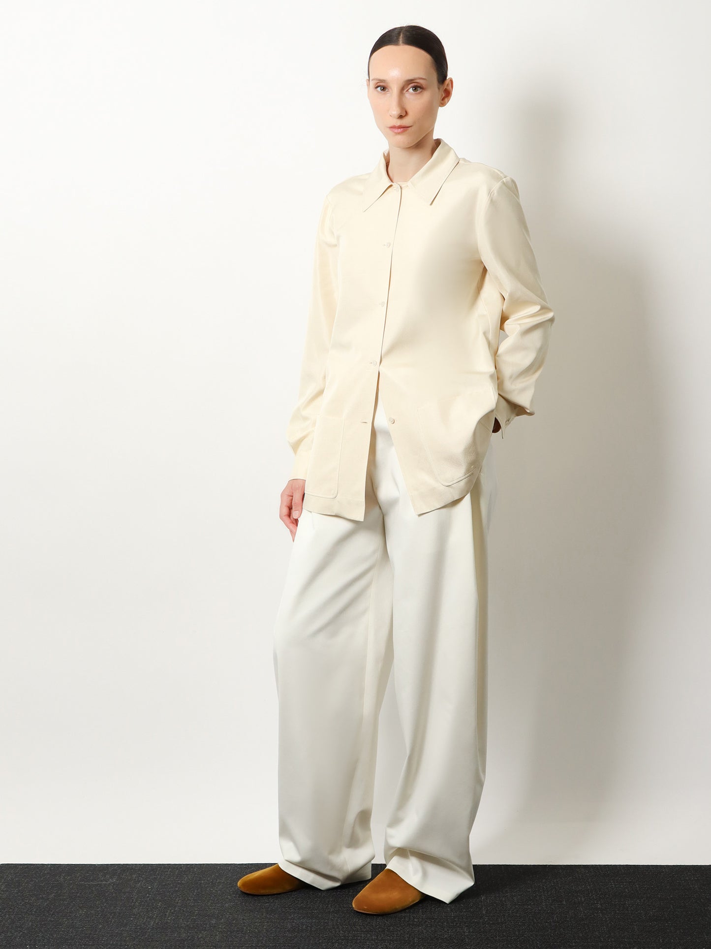 Galileo cotton and silk trousers